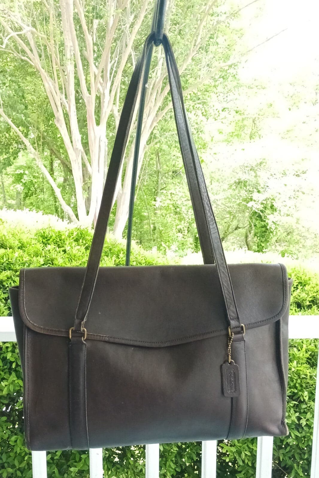 Coach 2616 RARE Vintage Cashin 70's Brown Made in New York Envelope Portfolio