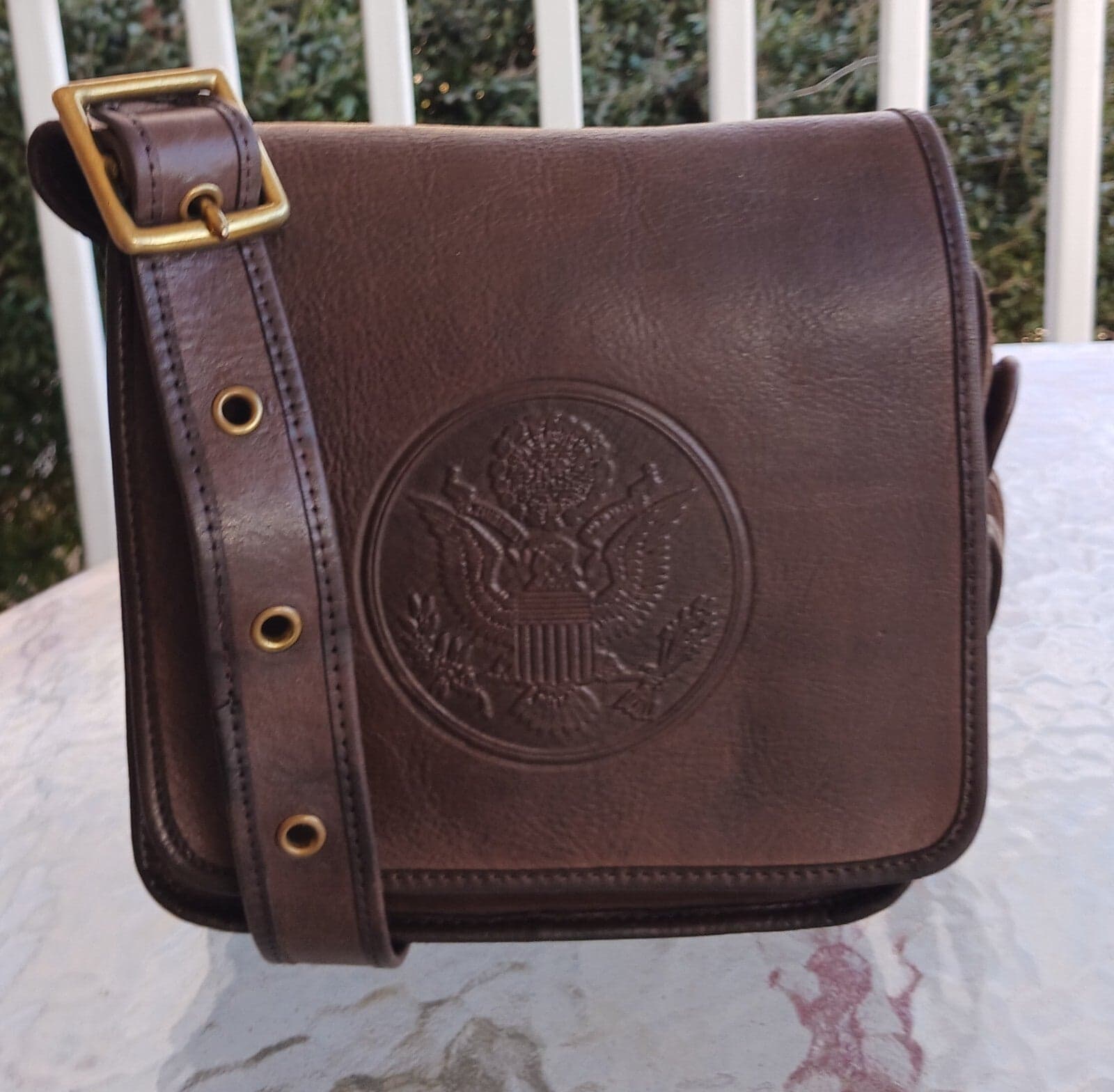 Coach UNICORN SMALL Tobacco Brown Vintage 1972 Cashin Federal Seal Shoulder Bag
